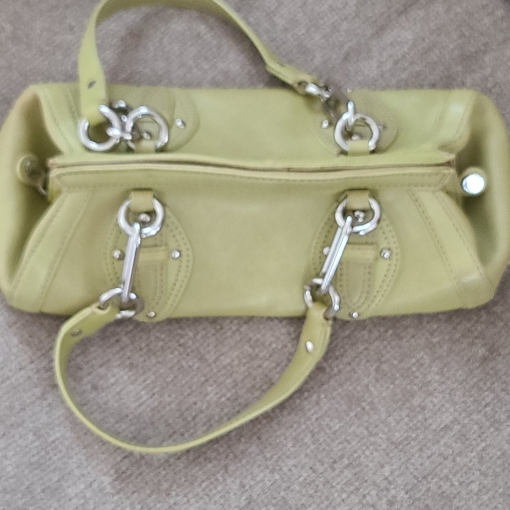 Lime green Cole Haan purse/ clutch